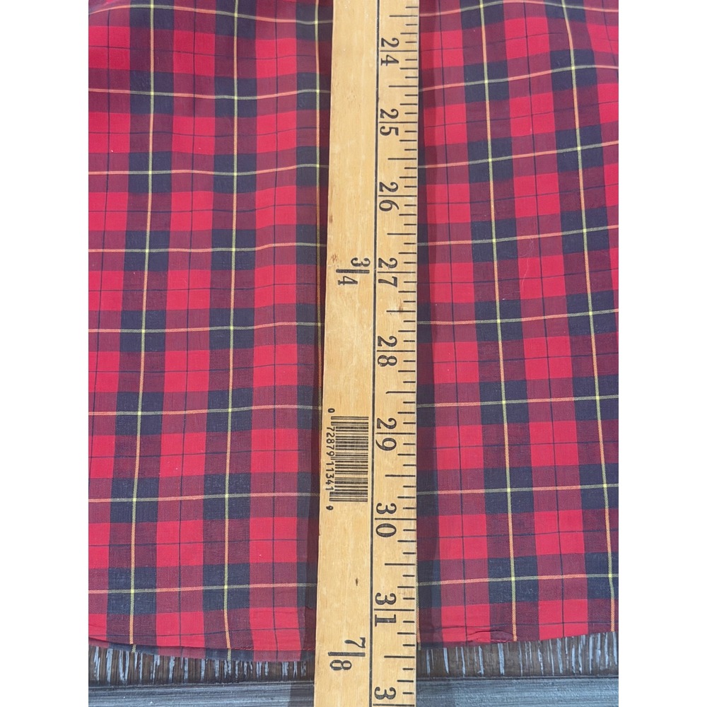 VTG Polo Ralph Lauren Mens Red Plaid Golf Crest Button Down Shirt Large Cotton - Picture 5 of 6